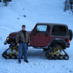 Modified Jeep for Winter Patrol